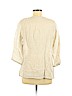 Eileen Fisher 100% Linen Tan 3/4 Sleeve Henley Size M - photo 2