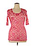BKE Pink 3/4 Sleeve Top Size XL - photo 1