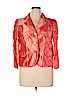 Armani Collezioni 100% Silk Red Silk Blazer Size 14 - photo 1
