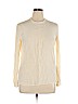 Giorgio Armani 100% Silk Ivory Long Sleeve Silk Top Size 14 - photo 1