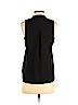Banana Republic 100% Polyester Black Sleeveless Button-Down Shirt Size XS (petite) - photo 2