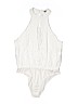 Charlotte Russe 100% Rayon White Bodysuit Size L - photo 1
