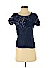 Poof! 100% Cotton Blue Short Sleeve Top Size S - photo 1