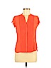 H&M Orange Short Sleeve Blouse Size 6 - photo 1