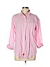 American Eagle Outfitters 100% Cotton Pink Long Sleeve Button-Down Shirt Size M - photo 1
