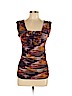 Classiques Entier Brown Sleeveless Silk Top Size M - photo 1