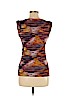 Classiques Entier Brown Sleeveless Silk Top Size M - photo 2