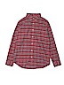 Lands' End Checkered-gingham Red Long Sleeve Button-Down Shirt Size 14 - 16 - photo 1