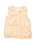 Zara Solid Tan Faux Fur Vest Size 6 - 7 - photo 1