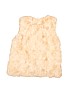 Zara Solid Tan Faux Fur Vest Size 6 - 7 - photo 2