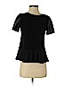 Ann Taylor LOFT Black Short Sleeve Blouse Size S (petite) - photo 1