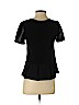 Ann Taylor LOFT Black Short Sleeve Blouse Size S (petite) - photo 2