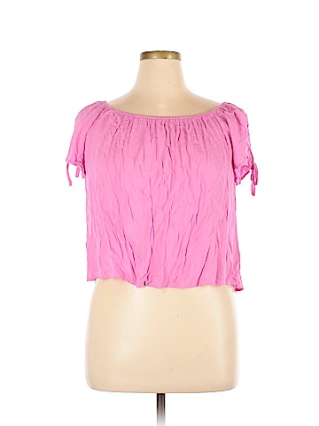 Forever 21 Contemporary Short Sleeve Blouse (view 1)