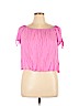 Forever 21 Contemporary 100% Rayon Pink Short Sleeve Blouse Size XL - photo 1