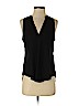 Lush 100% Polyester Black Sleeveless Blouse Size S - photo 1