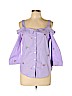 Romeo & Juliet Couture Purple 3/4 Sleeve Blouse Size M - photo 1