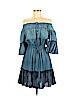 La Vie Rebecca Taylor 100% Cotton Blue Casual Dress Size M - photo 1