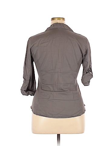 James Perse 3/4 Sleeve Button-Down Shirt (view 2)