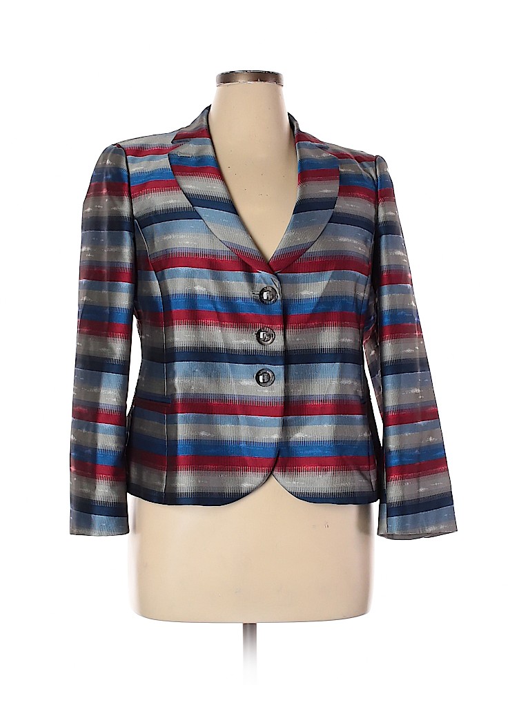 Armani Collezioni 100% Polyester Blue Blazer Size 14 - photo 1