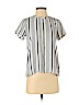 Ann Taylor LOFT 100% Polyester White Short Sleeve Blouse Size XXS (petite) - photo 1