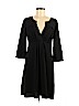 H&M 100% Polyester Black Casual Dress Size 10 - photo 1