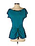Kim Schalk Blue Short Sleeve Top Size XS - photo 1