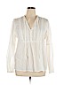 Ann Taylor LOFT 100% Cotton White Long Sleeve Button-Down Shirt Size XL - photo 1