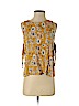 Elodie 100% Rayon Yellow Sleeveless Blouse Size S - photo 1