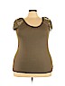 Lane Bryant Green Short Sleeve Top Size 24 - 22 Plus - photo 1