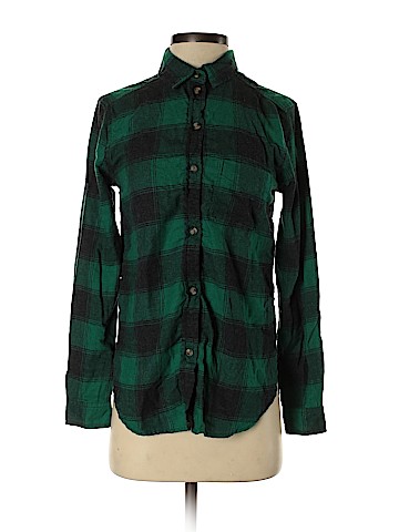 American Eagle Outfitters Long Sleeve Button-Down Shirt (view 1)