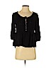 Rewind 100% Rayon Black 3/4 Sleeve Blouse Size S - photo 1