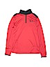 Heat Gear by Under Armour 100% Polyester Solid Red Track Jacket Size L (youth) - photo 1