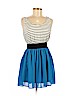 Double Zero 100% Polyester Blue Casual Dress Size M - photo 1