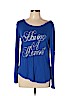 Juicy Couture 100% Rayon Blue Long Sleeve Top Size L - photo 1