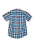 The Children's Place 100% Cotton Checkered-gingham Blue Short Sleeve Button-Down Shirt Size L (kids) - photo 2