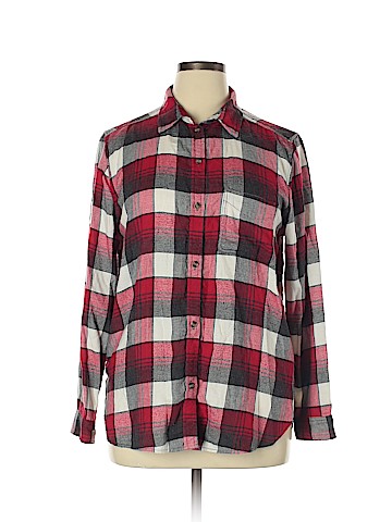 American Eagle Outfitters Long Sleeve Button-Down Shirt (view 1)