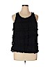 Elle 100% Cotton Black Sleeveless Blouse Size XL - photo 1