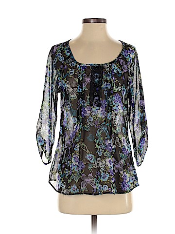 Pink Rose 3/4 Sleeve Blouse (view 1)
