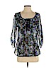 Pink Rose 100% Polyester Black 3/4 Sleeve Blouse Size S - photo 1