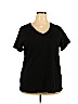Ava & Viv Black Short Sleeve T-Shirt Size 2X - photo 1