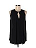 H&M 100% Polyester Black Sleeveless Blouse Size 6 - photo 1
