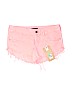 Billabong Orange Denim Shorts Size 3 - photo 1