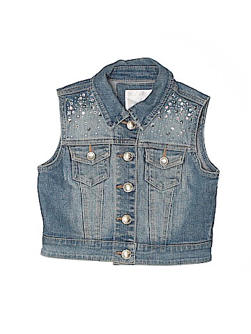 Justice Denim Vest (view 1)