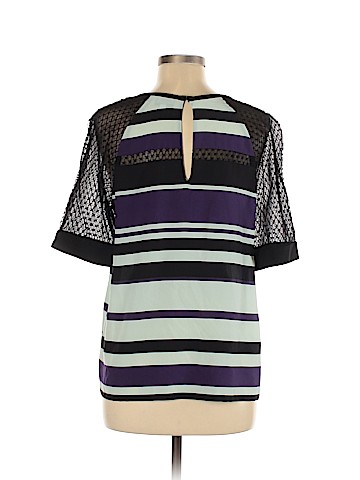 J. Mendel Short Sleeve Silk Top (view 2)