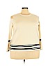 Lane Bryant 100% Cotton Ivory Pullover Sweater Size 24 - 22 Plus - photo 1