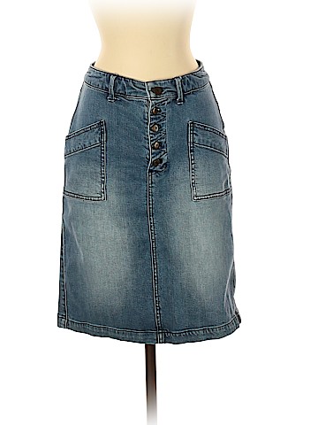 Pilcro and The Letterpress Denim Skirt (view 1)