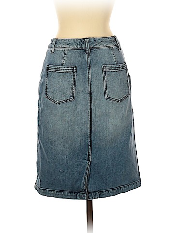 Pilcro and The Letterpress Denim Skirt (view 2)