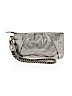 Elliott Lucca 100% Leather Silver Leather Wristlet One size - photo 1