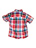 The Children's Place 100% Cotton Red Short Sleeve Button-Down Shirt Size 7 - 8 - photo 2