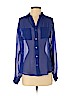 Decree 100% Polyester Blue Long Sleeve Blouse Size S - photo 1